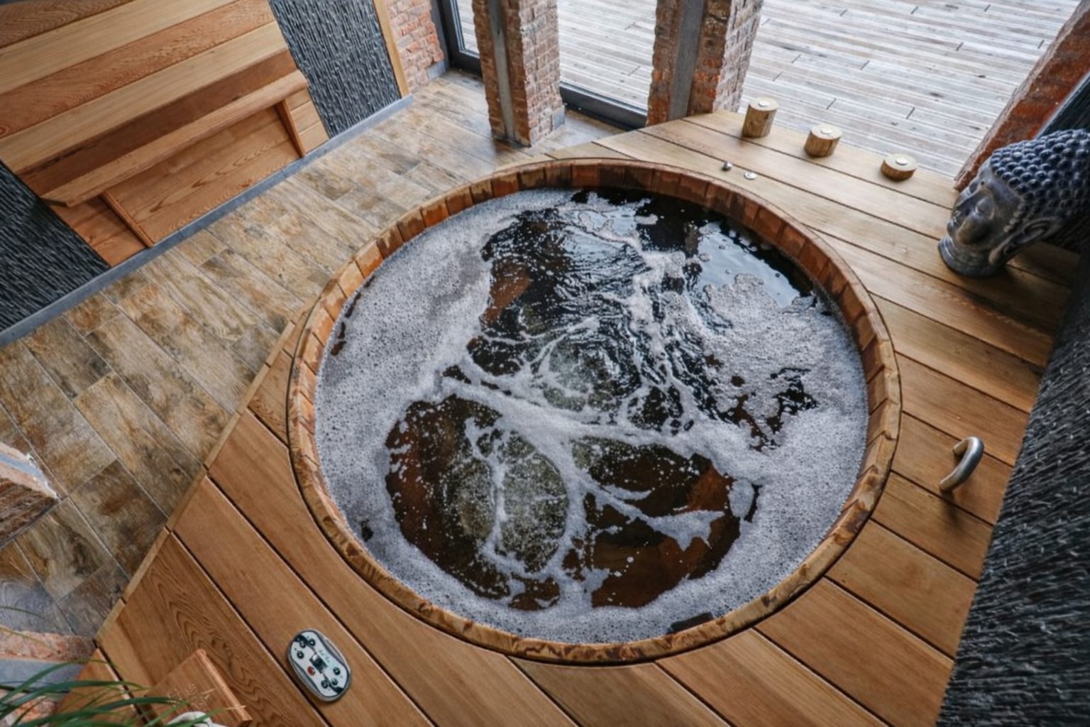 Bain nordique vu de haut