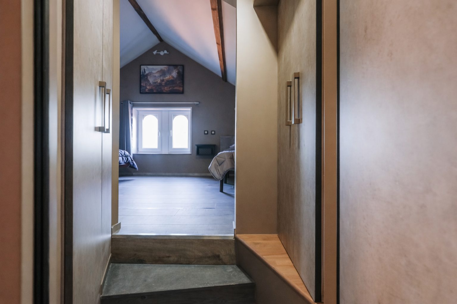 Entrée de la chambre verte